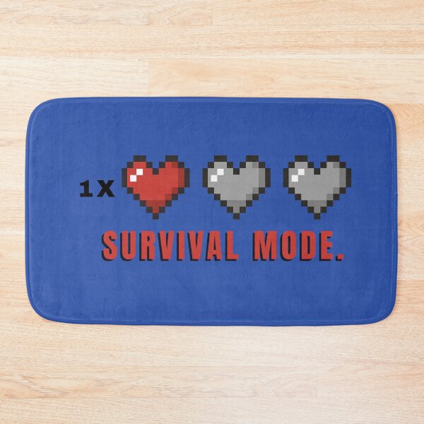 Item preview, 8-bit Survival mode - 1x life left designed and sold by EmsiPrintVault.
