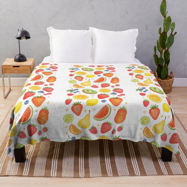 Item preview, Colorful Watercolor Fruit Pattern Illustration designed and sold by ArtfulWeave.