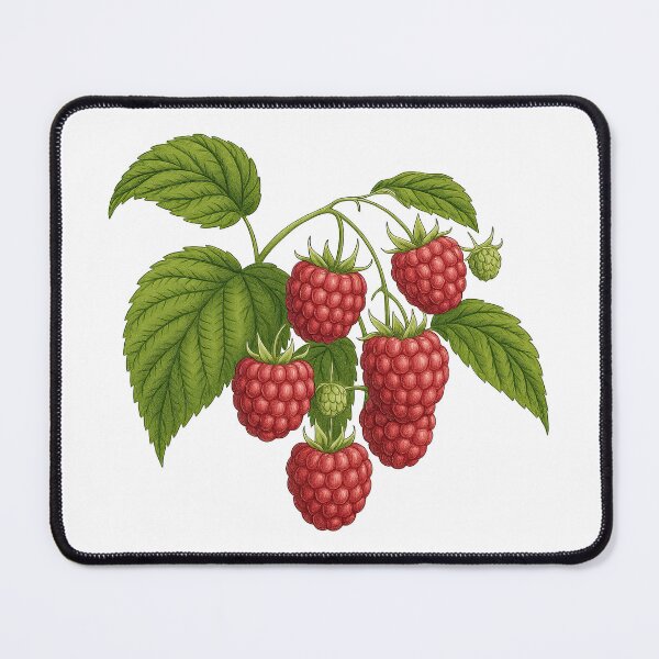 Item preview, Realistic Raspberry Botanical Illustration designed and sold by ArtfulWeave.