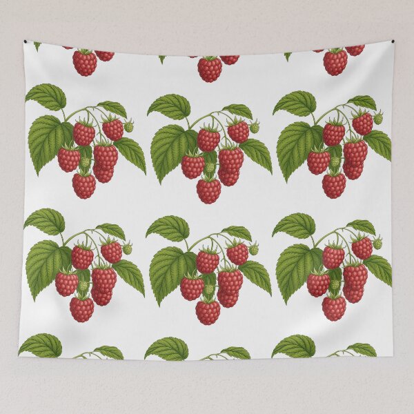 Item preview, Realistic Raspberry Botanical Illustration designed and sold by ArtfulWeave.