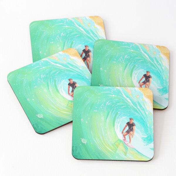 Item preview, "Ride the Light - Surf Art Print" designed and sold by Bizu digitalart..