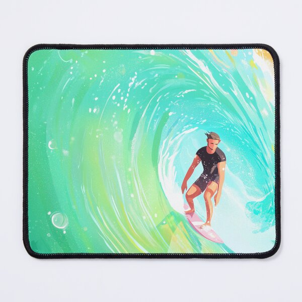 Item preview, "Ride the Light - Surf Art Print" designed and sold by Bizu Digitalart.