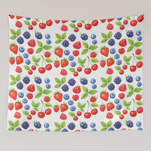Item preview, Colorful Mixed Berry and Fruit Illustration designed and sold by ArtfulWeave.