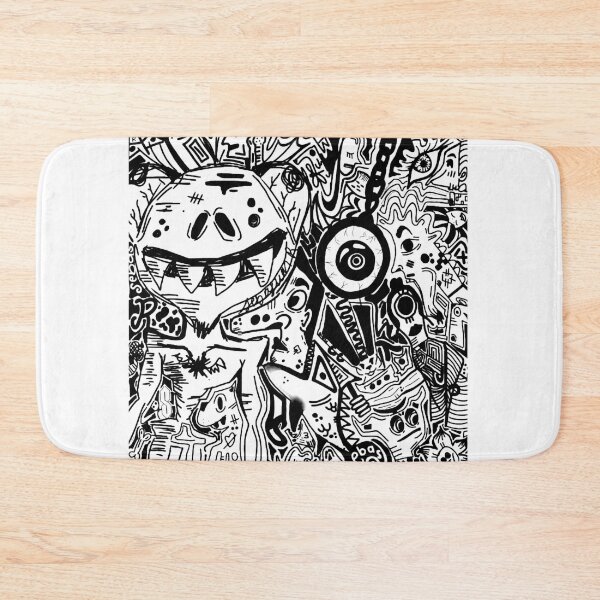 Item preview, Inkstorm – Black and White Doodle Art designed and sold by Doostod.