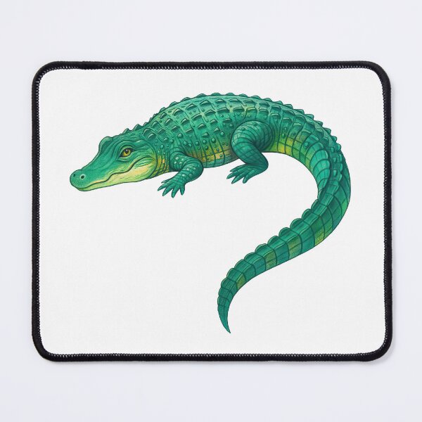 Item preview, Realistic Alligator Illustration with Green Scales designed and sold by ArtfulWeave.