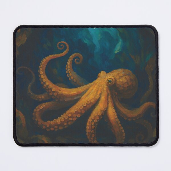 Item preview, Octopus exploring a cave designed and sold by Octava.