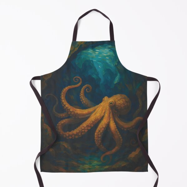 Item preview, Octopus exploring a cave designed and sold by Octava.