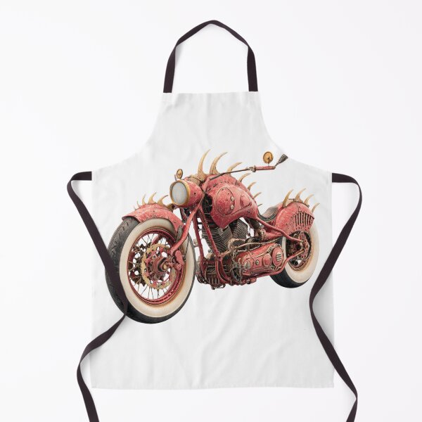 Item preview, Spiked Retro Motorcycle – Steampunk Biker Machine Art designed and sold by MomentumbyOla.