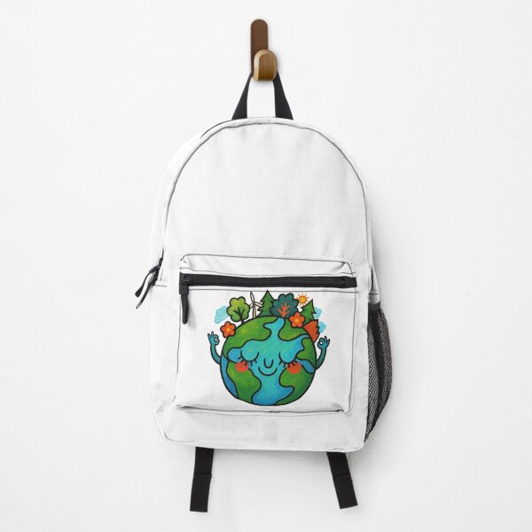 Item preview, Cute Earth Illustration with Eco Friendly Nature Elements designed and sold by ArtfulWeave.