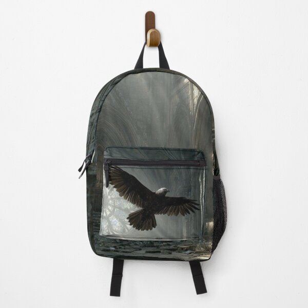 Item preview, raven flying through cathedral designed and sold by artsy artistry.