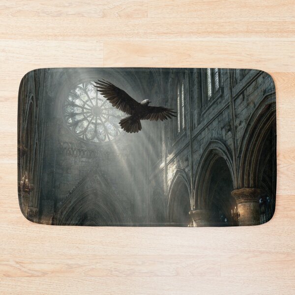 Item preview, raven flying through cathedral  designed and sold by artsy artistry.
