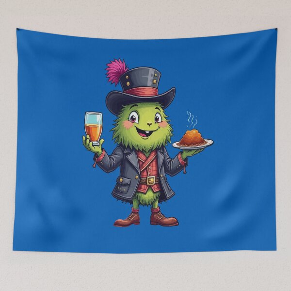 Item preview, Whimsical Scottish Thistle With Dram of Whisky and Haggis designed and sold by taiche.