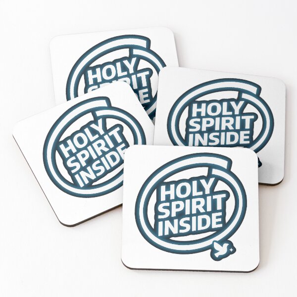 Item preview, Holy Spirit Inside – Tech Faith Badge designed and sold by LevelUpLab.