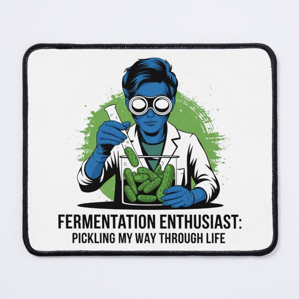 Item preview, Fermentation Enthusiast Art Print with Pickling Humor designed and sold by HustleBossLady247.
