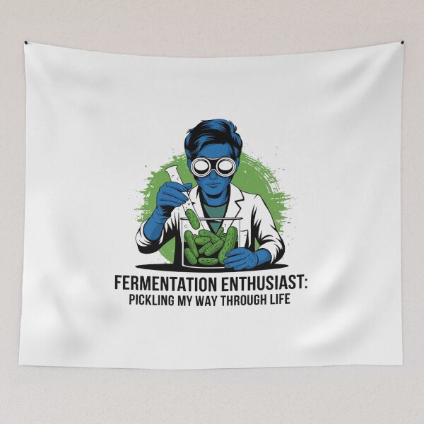 Item preview, Fermentation Enthusiast Art Print with Pickling Humor designed and sold by HustleBossLady247.