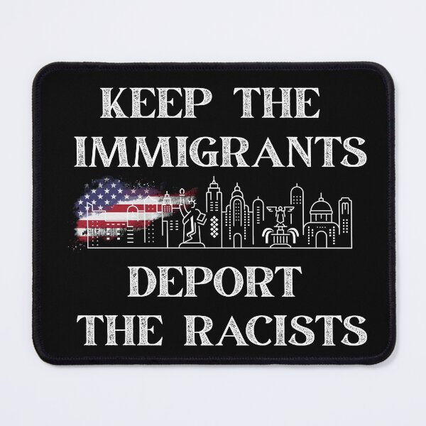 Item preview, Keep The Immigrants Deport The Racist Vintage Retro Political Slogan designed and sold by Freedesign-home.