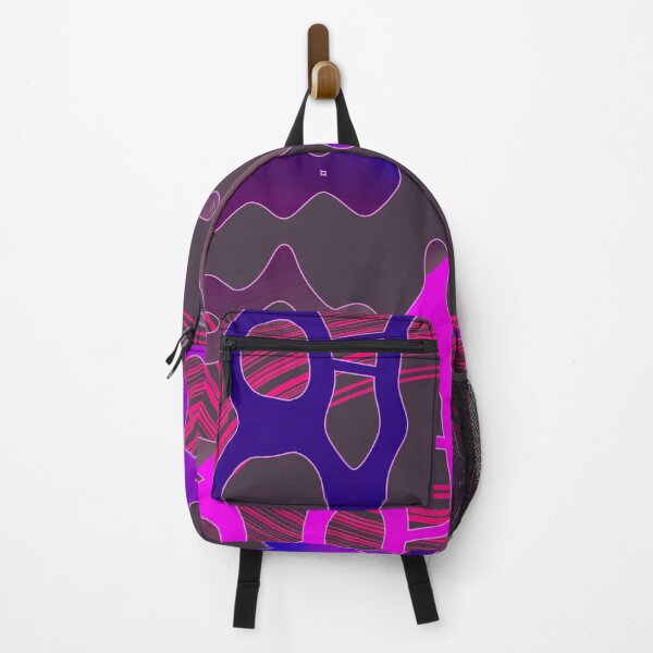 Item preview, Dark and dull plum, purple and blue asymmetrical geometrical shapes by Code03. designed and sold by Code03.