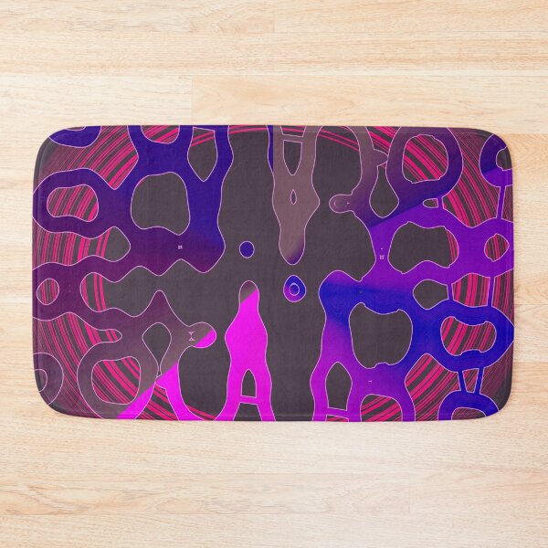 Item preview, Dark and dull plum, purple and blue asymmetrical geometrical shapes by Code03. designed and sold by Code03.