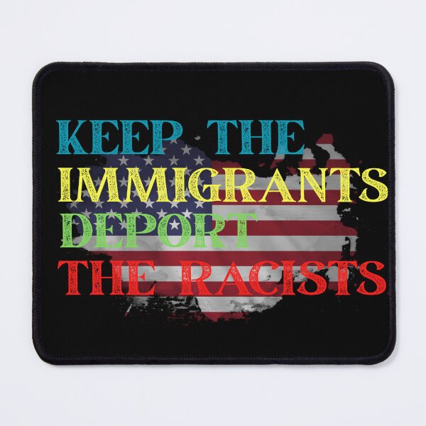 Item preview, Keep The Immigrants Deport The Racist Vintage Retro Political Slogan designed and sold by Freedesign-home.