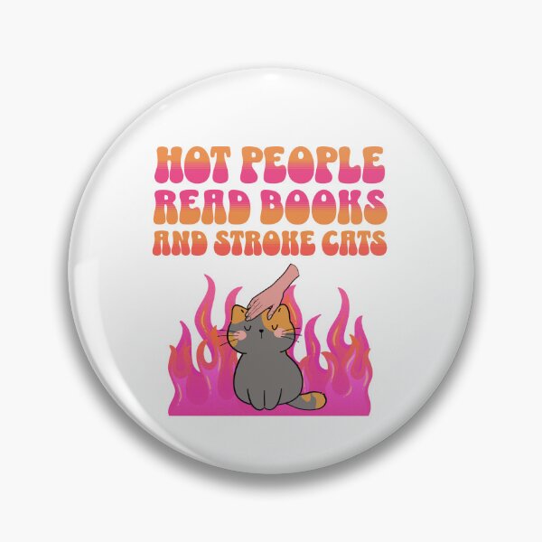 Item preview, Hot people read books and stroke cats designed and sold by BigfeetLittlepaws.