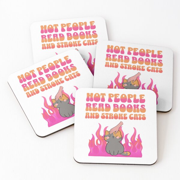 Item preview, Hot people read books and stroke cats designed and sold by BritishDelights.