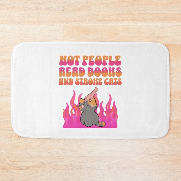 Item preview, Hot people read books and stroke cats designed and sold by BigfeetLittlepaws.