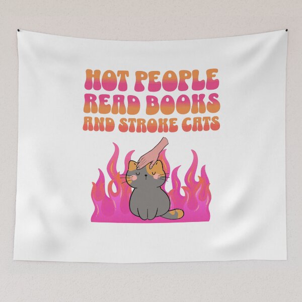 Item preview, Hot people read books and stroke cats designed and sold by BritishDelights.