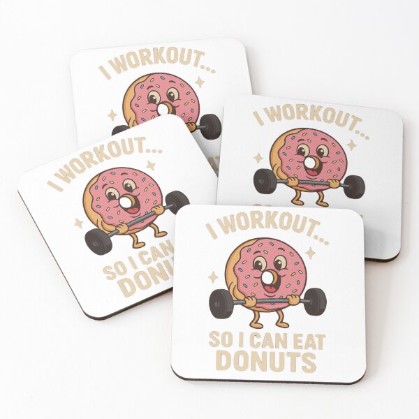 Item preview, I Workout So I Can Eat Donuts – Funny Donut Lifting Weights designed and sold by TheArtWeaver.