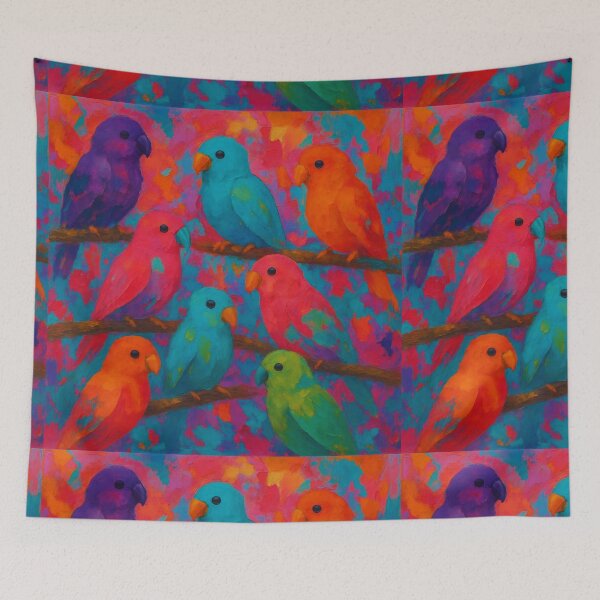 Item preview, Vivid Parrots , Expressive Pop Art designed and sold by  StickAndStyle .