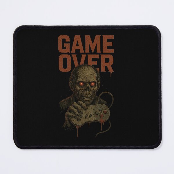 Item preview, Game Over: Undead Gamer Horror Retro Tee designed and sold by Whirl & Swirl.
