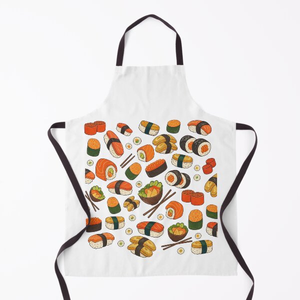 Item preview, Cute Colorful Sushi Pattern with Rolls and Nigiri designed and sold by ArtfulWeave.