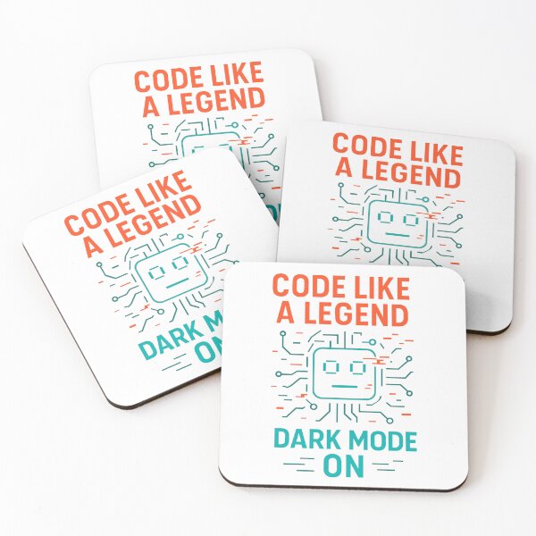 Item preview, Code Like a Legend – Dark Mode On designed and sold by inkNext.
