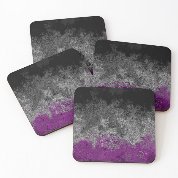 Item preview, Trippy Grungy Eclectic Quirky Abstract Asexual Pride Flag designed and sold by Chaos Queery.