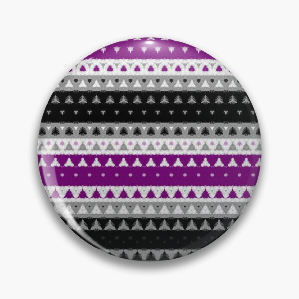 Item preview, Funky Ornate Abstract Asexual Pride Flag Stripes designed and sold by Chaos Queery.