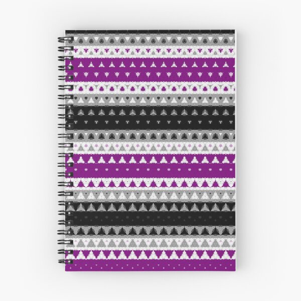 Item preview, Funky Ornate Abstract Asexual Pride Flag Stripes designed and sold by Chaos Queery.