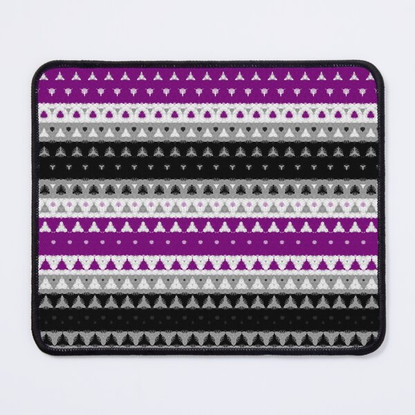 Item preview, Funky Ornate Abstract Asexual Pride Flag Stripes designed and sold by Chaos Queery.