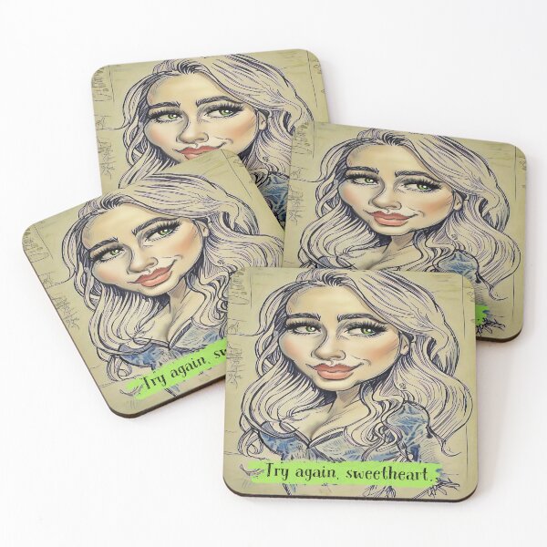 Item preview, Try Again Sweetheart Pop Art Portrait designed and sold by gleefulme.