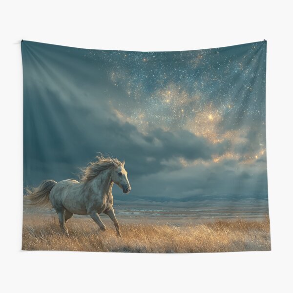 Item preview, horse running through meadow designed and sold by artsy artistry.