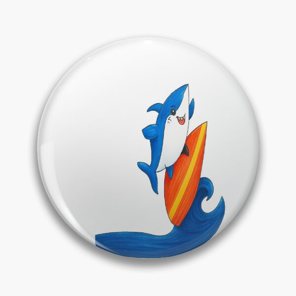 Item preview, Surfing shark drawing! designed and sold by Blazingproducts.
