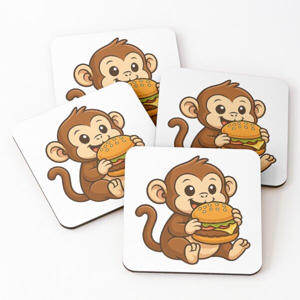Item preview, Monkey Eating Hamburger designed and sold by k3rstman1.