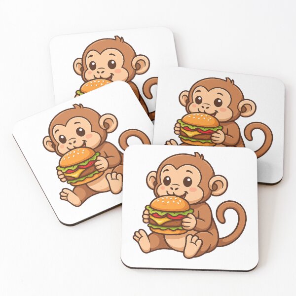 Item preview, Monkey Eating Hamburger designed and sold by k3rstman1.
