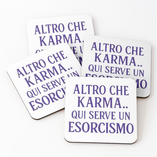Item preview, Altro che karma… qui serve un esorcismo – Frase ironica designed and sold by IroniaeCo.