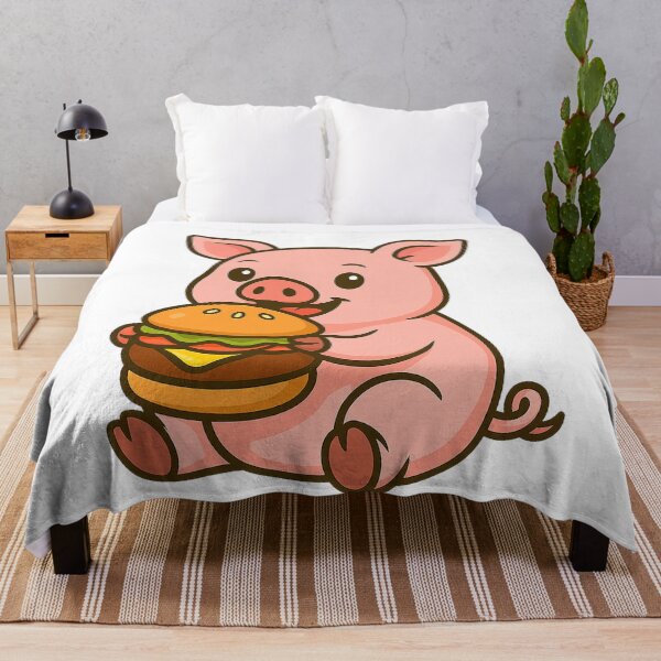 Item preview, Pig Eating Giant Hamburger designed and sold by k3rstman1.