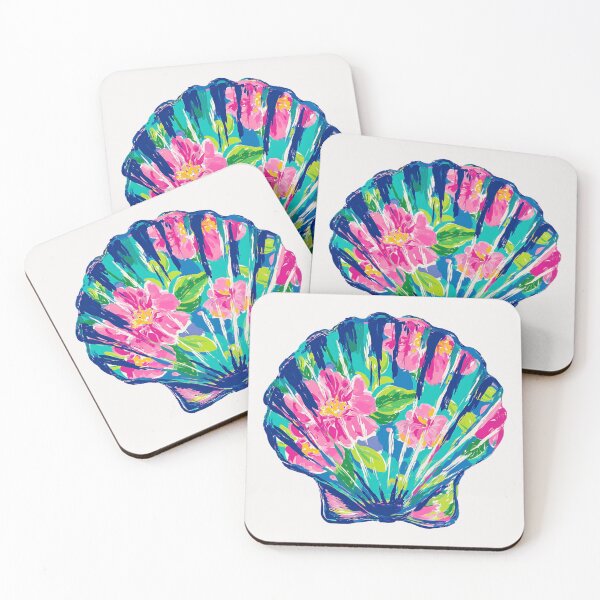 Item preview, Bright floral Seashell designed and sold by MendaciousMina.