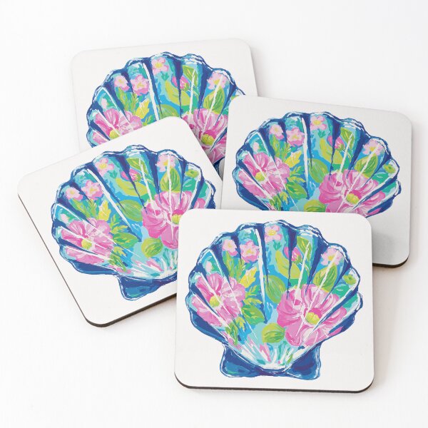 Item preview, Bright floral Seashell designed and sold by MendaciousMina.