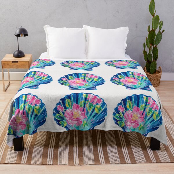 Item preview, Bright floral Seashell designed and sold by MendaciousMina.