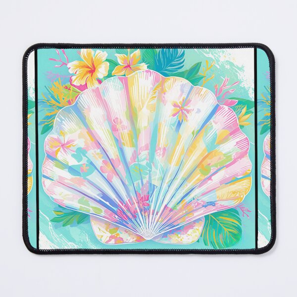 Item preview, Bright floral Seashell designed and sold by MendaciousMina.