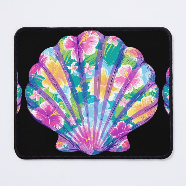 Item preview, Bright floral Seashell designed and sold by MendaciousMina.
