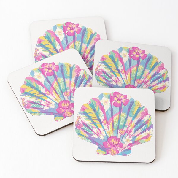Item preview, Bright floral Seashell designed and sold by MendaciousMina.