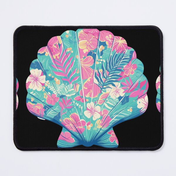Item preview, Bright floral Seashell designed and sold by MendaciousMina.